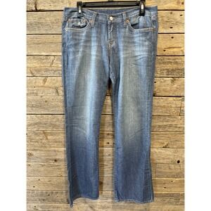 Lucky Brand‎ Dungarees Bootcut Jeans Women's 8/29 Stretch Light Wash Blue Denim